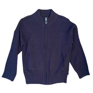 Okaidi Navy Zip-up Sweater - Size 4